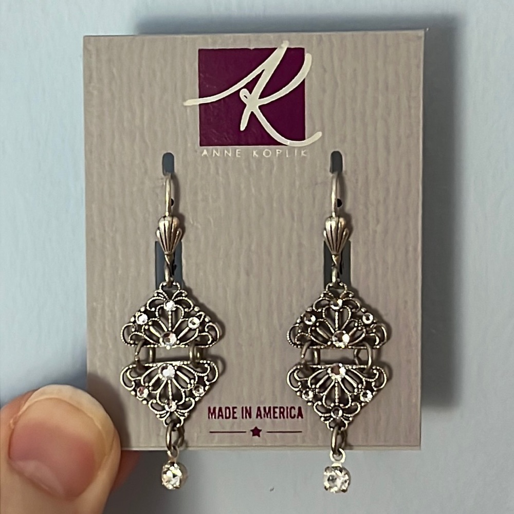 Anne Koplik silver earrings.